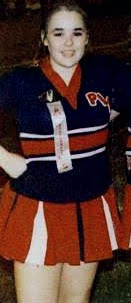Marley Gibson in an earlier cheerleading uniform